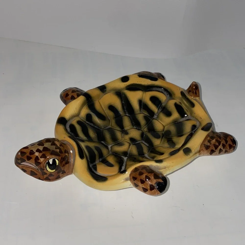 Vintage Tilso Japan Ceramic Sea Turtle Trinket Soap Holder Dish